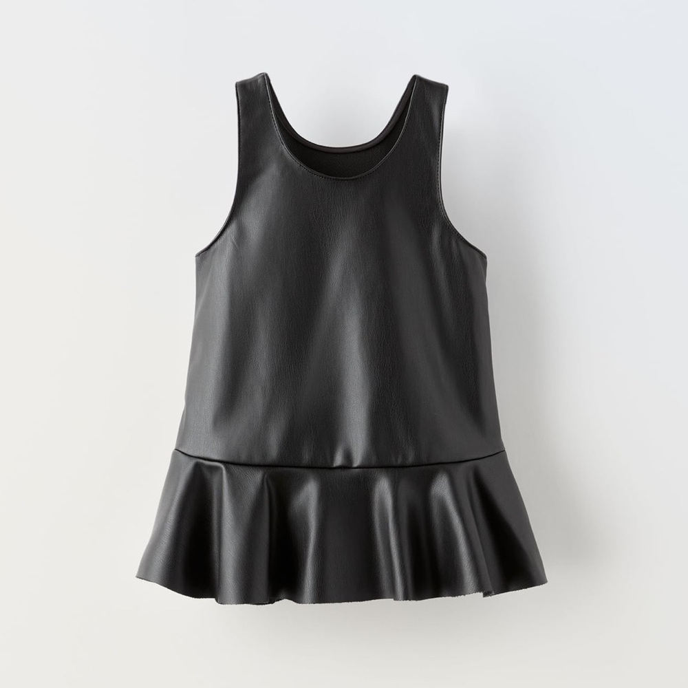 Zara Faux Leather Dress - Picture 3 of 7